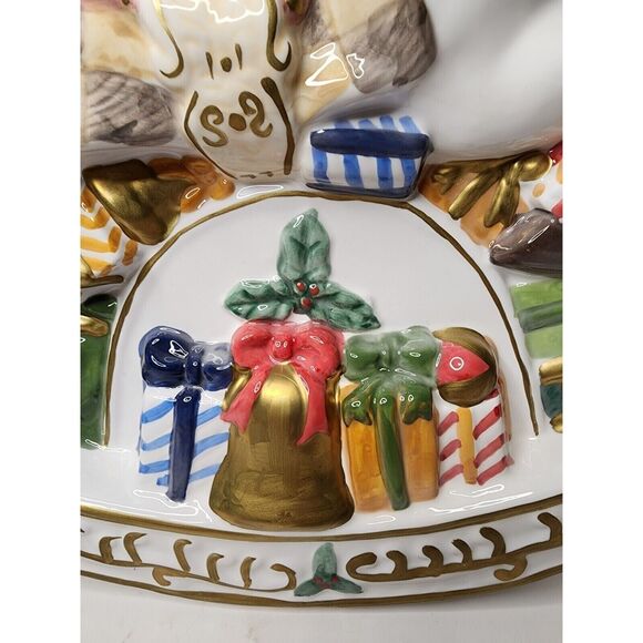 Musial Rocking Horse BEALS PALAIS ROYAL STAGE CHRISTMAS BEARS LARGE PORCELAIN - Picture 13 of 16